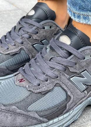 Женские кроссовки new balance 2002r замшевые серые нью беланс весенние осенние (b)6 фото