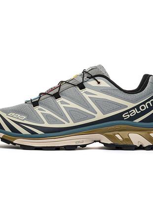 Мужские кроссовки salomon xt-6 grey