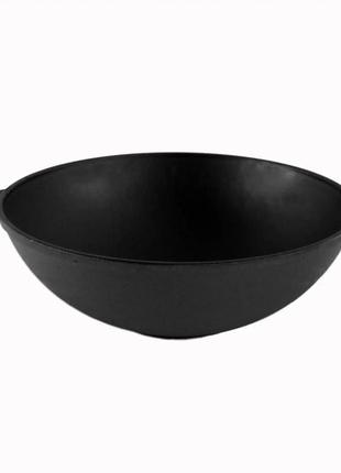 Сковорода чавунна brizoll wok w30-1 4,7л 30 см