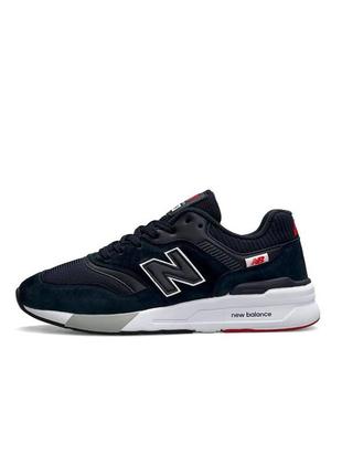 Чоловічі кросівки new balance 997h замшеві темно-сині нью беланс весняні осінні (b)