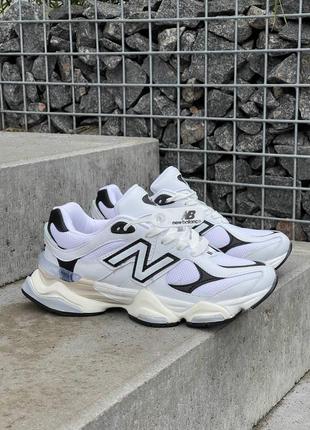 Женские кроссовки new balance 9060 замшевые белые нью беланс 9060 весенние осенние (b)