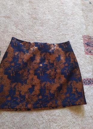 Стильная юбка прямая с медным оттенком new look3 фото