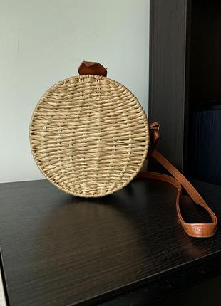 Соломʼяна плетена сумка