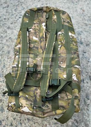 Сумка транспортная баул - рюкзак военный непромокаемый 110л мультикам8 фото