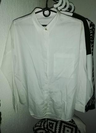 Рубашка oversized белая2 фото