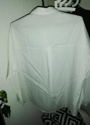 Рубашка oversized белая 8