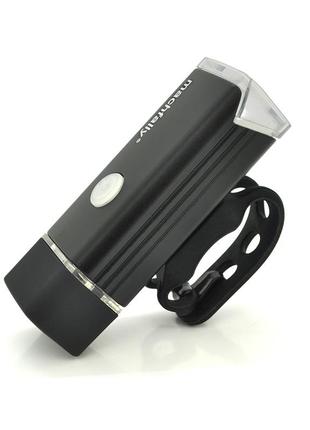 Ліхтарик велосипедний mc-qd001, 4 режими, вбудований акумулятор, кабель, box