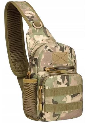 Рюкзак тактичний на одне плече aokali outdoor a14 20l camouflage cp