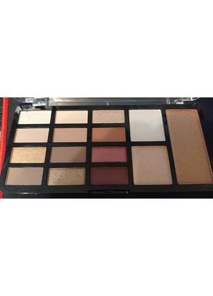 Палетка матових тіней і хайллайтеров dodo girl face palette 15 відтінків