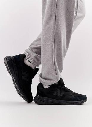 Мужские кроссовки new balance 920 черные сетка замшевые нью беланс весенние летние (b)2 фото