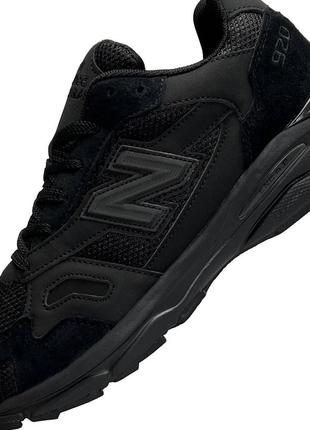 Мужские кроссовки new balance 920 черные сетка замшевые нью беланс весенние летние (b)10 фото