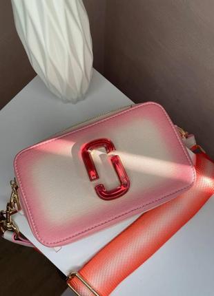 Жіноча сумка pink logo рожева марк джейкобс9 фото