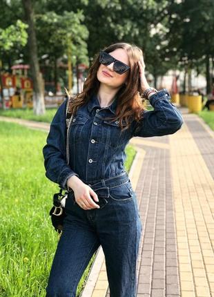 Очень крутой стильный джинсовый комбинезон 😍👌🏻6 фото