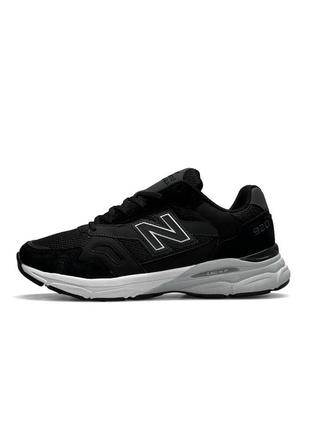 Мужские кроссовки new balance 920 черно-белые сетка замшевые нью беланс весенние летние (b)9 фото