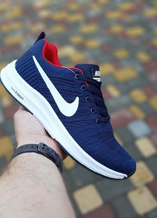 Чоловічі кросівки nike zoom сині з червоним знижка sale | smb