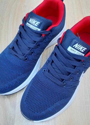 Чоловічі кросівки nike zoom сині з червоним знижка sale | smb10 фото