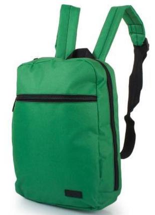 Городской мужской рюкзак из полиэстера зеленый dnk leather dnk-backpack-900-6
