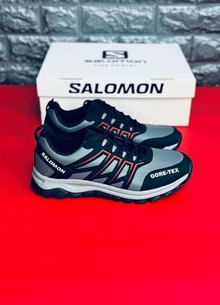Мужские кроссовки salomon кроссовки тёмно-серые саломон3 фото