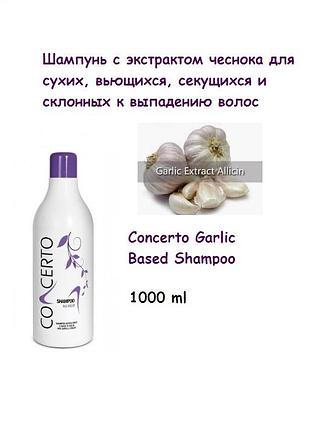 Шампунь з екстрактом часнику для сухих, витких, посічених і схильних до випадання волосся
