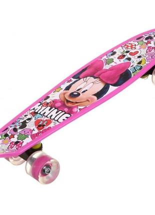 Пенни борд для девочек minnie mouse светящиеся колеса penny board4 фото