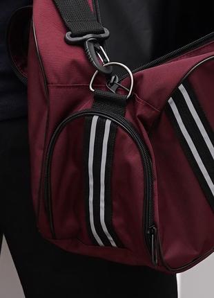 Міцна бордова сумка спортивна сумка tiger-1 дорожня сумка унісекс міська сумка на кожен день5 фото