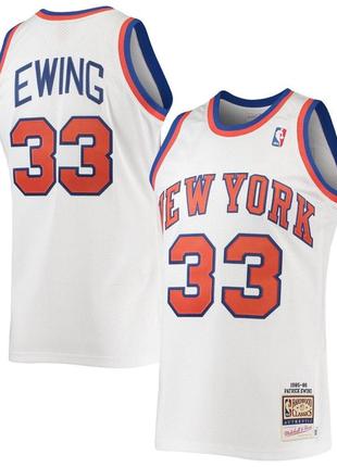 Оригинал 100% patrick ewing new york knicks mitchell & ness basketball jersey