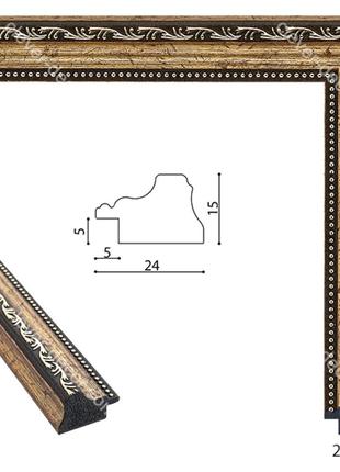 Багетная фоторамка 13,5 х 18,5 см (окно 13 х 18 см ) или ваш размер .стекло,двп,крепление