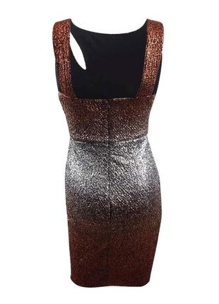 Guess жіноча сукня-футляр на новий рік з металізованої тканини ombre4 фото