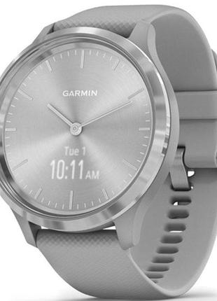 Garmin vivomove 3 ⌚ s/e eu, silver, powder gray, silicone3 фото