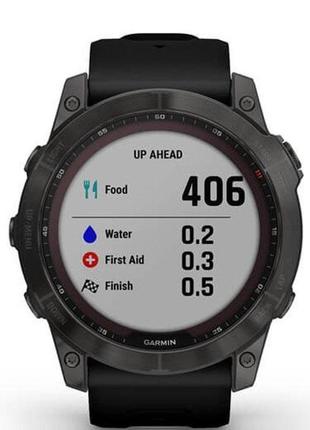 Смарт-часы garmin fenix 7x sapph sol carbon gray dlc ti w/black8 фото