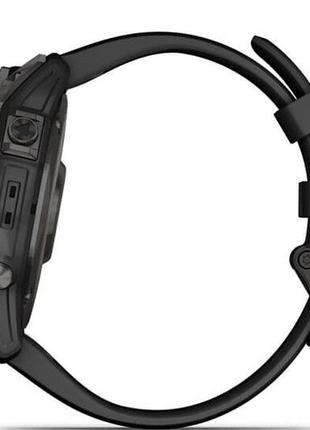 Смарт-часы garmin fenix 7x sapph sol carbon gray dlc ti w/black10 фото