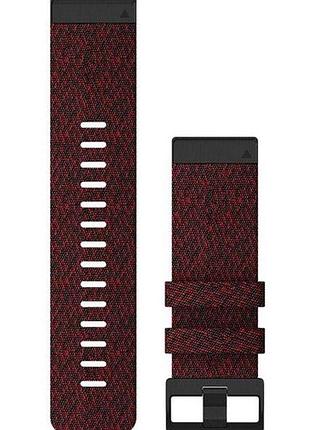 Garmin fenix 6x 26mm quickfit heathered red nylon band