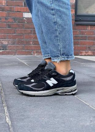 Женские кроссовки new balance 2002r замшевые черные нью беланс весенние осенние (b)3 фото