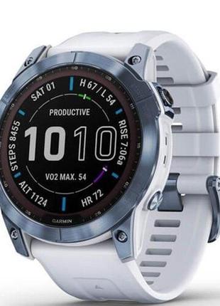 Cмарт-часы garmin fenix 7x sapph sol mineral blue