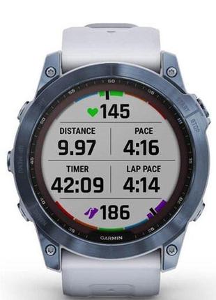 Cмарт-часы garmin fenix 7x sapph sol mineral blue8 фото