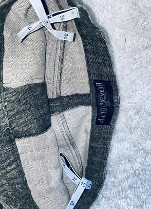 Новые льняные брюки  бренд berwin&wolef  цвет хаки милитари5 фото