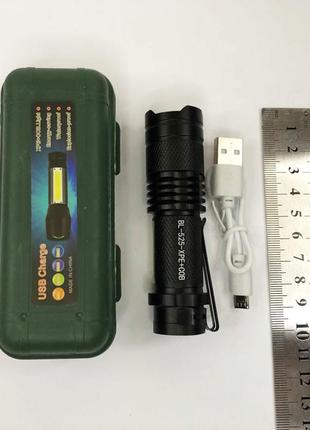 Тактичний кишеньковий ліхтар police 525/8468-хре+сов, потужний ручний ліхтарик, кишеньковий міні ліхтар2 фото
