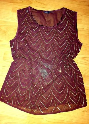 Майка шифоновая в паетки