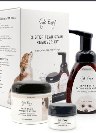 Набор eye envy 3-step tear stain remover kit for dogs №45 фото