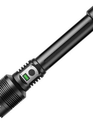 Фонарь аккумуляторный bailong bl-g201-p360, алюминиевый корпус, с функцией павербанка,...