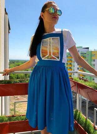 Женская юбка a.play синего цвета s 42-44