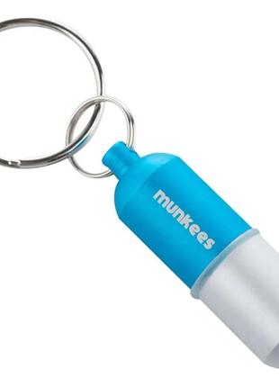 Брелок munkees 3625 waterproof capsule small білий-блакитний