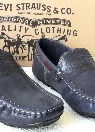 Levis качественные в стиле levis синие мокасины весна лето осень мужские