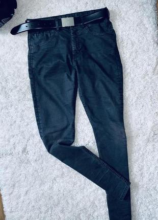 Модные брендовые чёрные котоновые брюки denim  made in bangladesh