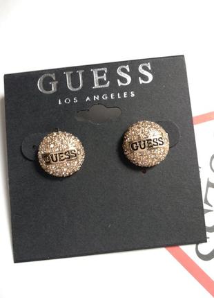 Женские  оригинальные сережки guess  гвоздики4 фото