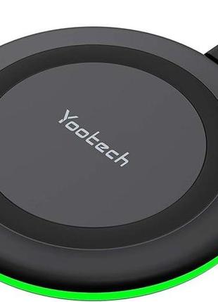 Бездротовий зарядний пристрій yootech, швидка бездротова панель потужністю 10 вт