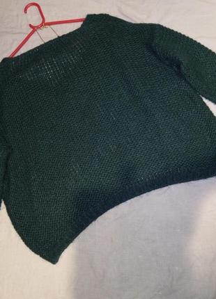 Italy,мохер-шерсть,укороченный пуловер-свитер-джемпер,мега батал-оверсайз,италия6 фото