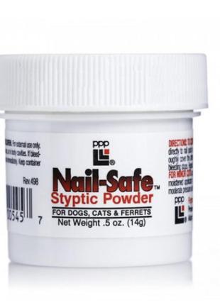 Ppp nail safe styptic powder — порошок для зупинки кровотеч з ефектом анестезувального ефекту.14 грамів