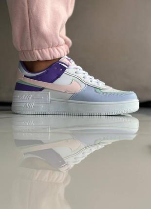 Женские кроссовки в стиле nike air force 1 shadow navy blue