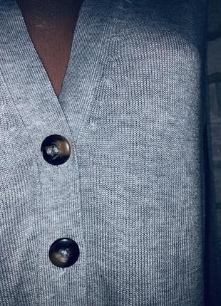 Новый брендовый серый свитерок кардиган оверсайз бохо only our story  размер указан с3 фото
